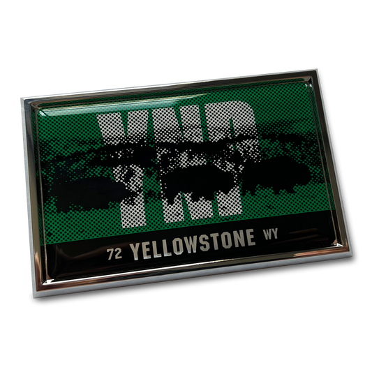 Yellowstone National Park Premium Vehicle Badge